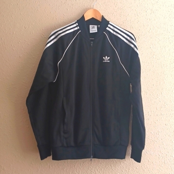 ADIDAS Classic Zip Up Sweater. - Picture 1 of 4